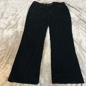 Boden black velvet pants
